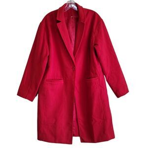 Shein Women's Red Peacoat Sz Large